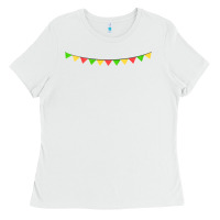 White mexican flags Ladies Tee - FaDigitalArtStudio