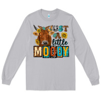 Moon Dust just a little moody with cow Long Sleeve Tee - NancyCooperArtShop