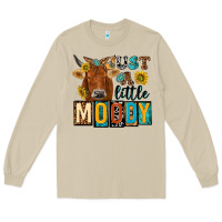 Mushroom just a little moody with cow Long Sleeve Tee - NancyCooperArtShop