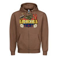 Chestnut louisiana state Zipper Hoodie - BarkalooDesign