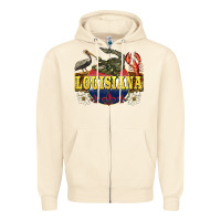 Sandshell louisiana state Zipper Hoodie - BarkalooDesign