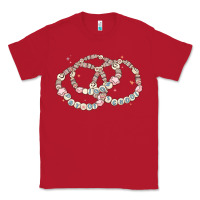 Red 100 days of school friendship bracelet Classic Tee - MaliasSmallBusiness
