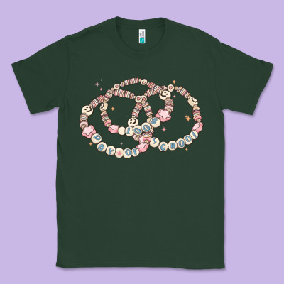 100 Days Of School Friendship Bracelet Classic Tee Designed By Maliassmallbusiness