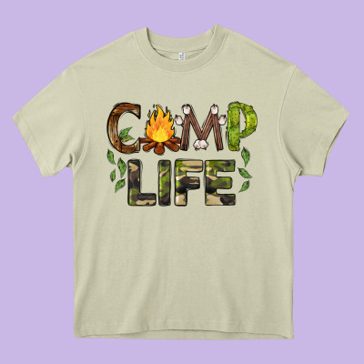 Camp Life Heavy Core Tee Designed By Barkaloodesign