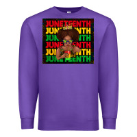 Purple juneteenth cute kid Premium Sweatshirt - TumblerDesignByShophia