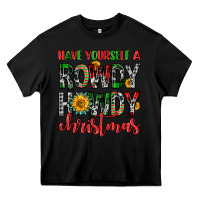 Black have yourself a rowdy howdy christmas Heavy Core Tee - FaDigitalArtStudio