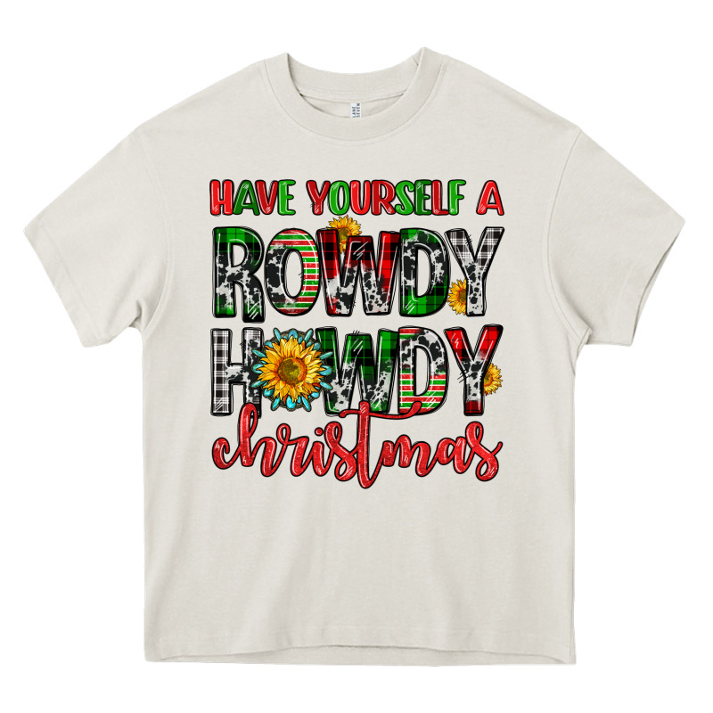 Have Yourself A Rowdy Howdy Christmas Heavy Core Tee by FaDigitalArtStudio | Teevron