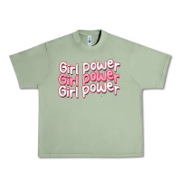 Oil Green girl power Urban Heavy Tee - MaliasSmallBusiness
