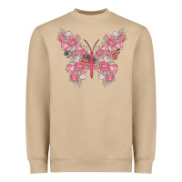 Mushroom floral butterfly Heavyweight Sweatshirt - MaliasSmallBusiness