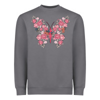 Storm floral butterfly Heavyweight Sweatshirt - MaliasSmallBusiness