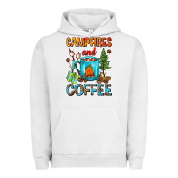 Pigment Lunar Rock Campfires And Coffee Camping Coffee Urban Hoodie - FaDigitalArtStudio