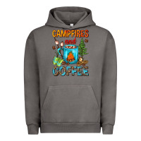 Pigment Tornado Campfires And Coffee Camping Coffee Urban Hoodie - FaDigitalArtStudio