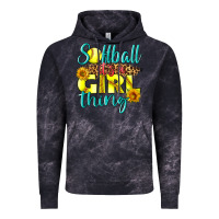 Cloud Black softball it's a girl thing Vintage Hoodie - LillyAllenDesigns