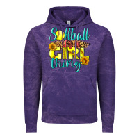 Cloud Purple softball it's a girl thing Vintage Hoodie - LillyAllenDesigns