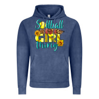 Vintage Denim softball it's a girl thing Vintage Hoodie - LillyAllenDesigns