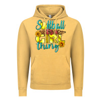 Vintage Mustard softball it's a girl thing Vintage Hoodie - LillyAllenDesigns