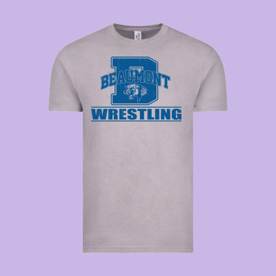 Beaumont Wrestling Vintage Tee Designed By Jasminsmagicworld