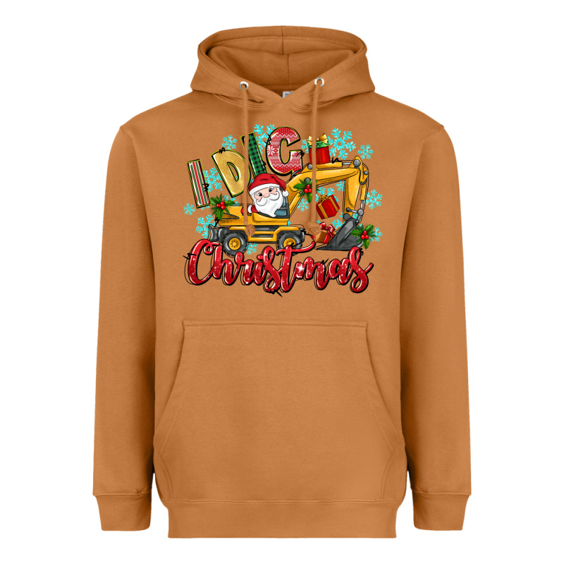 I Dig Christmas Heavyweight Hoodie by texasbilliewilder | Teevron