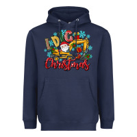 Navy i dig christmas Heavyweight Hoodie - texasbilliewilder