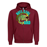 Burgundy reel cool dad Zipper Hoodie - Jasminsmagicworld