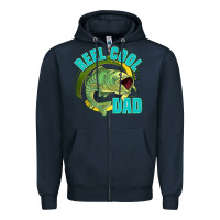Navy reel cool dad Zipper Hoodie - Jasminsmagicworld