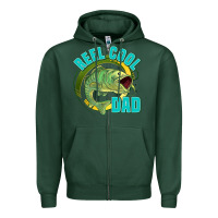 Sports Green reel cool dad Zipper Hoodie - Jasminsmagicworld