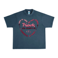 Midnight Navy side by or miles apart friends will always be conn Urban Heavy Tee - MaliasSmallBusiness