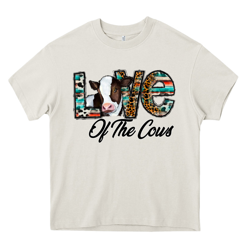 Love Of The Cows Heavy Core Tee by CowhideDigitalArt | Teevron