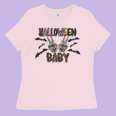 Halloween Baby Ladies Tee Designed By Cowhidedigitalart