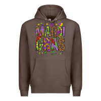 Coffee Mardi Gras Premium Hoodie - HowdyJamesFarm