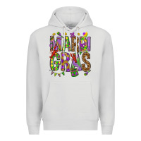 Dove Grey Mardi Gras Premium Hoodie - HowdyJamesFarm