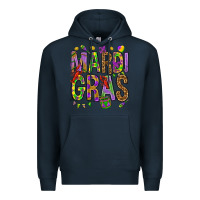 Navy Mardi Gras Premium Hoodie - HowdyJamesFarm