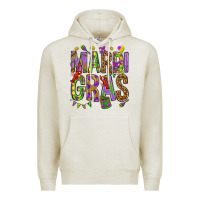 Oatmeal Heather Mardi Gras Premium Hoodie - HowdyJamesFarm