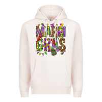 Pale Pink Mardi Gras Premium Hoodie - HowdyJamesFarm