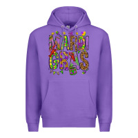 Purple Mardi Gras Premium Hoodie - HowdyJamesFarm