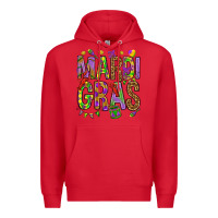 Red Mardi Gras Premium Hoodie - HowdyJamesFarm