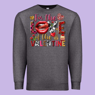 For The Love Of The Valentine Premium Sweatshirt Designed By Howdyjamesfarm