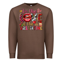 Chestnut For the love of the Valentine Premium Sweatshirt - HowdyJamesFarm