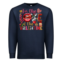 Navy For the love of the Valentine Premium Sweatshirt - HowdyJamesFarm