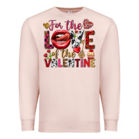 Pale Pink For the love of the Valentine Premium Sweatshirt - HowdyJamesFarm