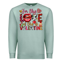 Seafoam For the love of the Valentine Premium Sweatshirt - HowdyJamesFarm