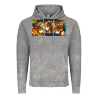 Cloud Rock western cow cockerel chick  serape leopard sunflowers license plate te Vintage Hoodie - BarkalooDesign