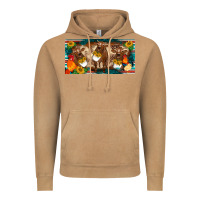 Vintage Camel western cow cockerel chick  serape leopard sunflowers license plate te Vintage Hoodie - BarkalooDesign