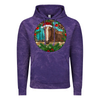 Cloud Purple Brown Horse Christmas Vintage Hoodie - RanaPortraitStore