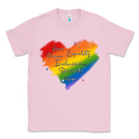 Bubblegum Pink kindness equality peace love inclusion diversity h Classic Tee - MaliasSmallBusiness