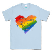 Dusty Blue kindness equality peace love inclusion diversity h Classic Tee - MaliasSmallBusiness