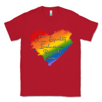 Red kindness equality peace love inclusion diversity h Classic Tee - MaliasSmallBusiness