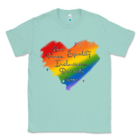 Seafoam kindness equality peace love inclusion diversity h Classic Tee - MaliasSmallBusiness