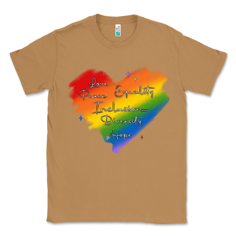 Kindness Equality Peace Love Inclusion Diversity H Classic Tee by MaliasSmallBusiness | Teevron