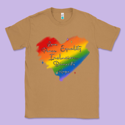 Kindness Equality Peace Love Inclusion Diversity H Classic Tee Designed By Maliassmallbusiness